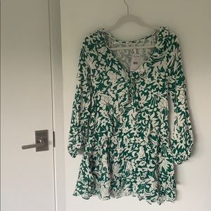 Free People Rebecca Floral-Print Ruffled Dress
